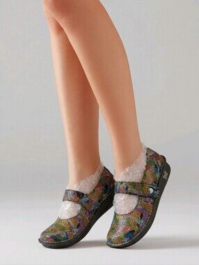 Algeria Women's Size 38 Multicolor Mosaic Print Mary Jane Comfort Shoe